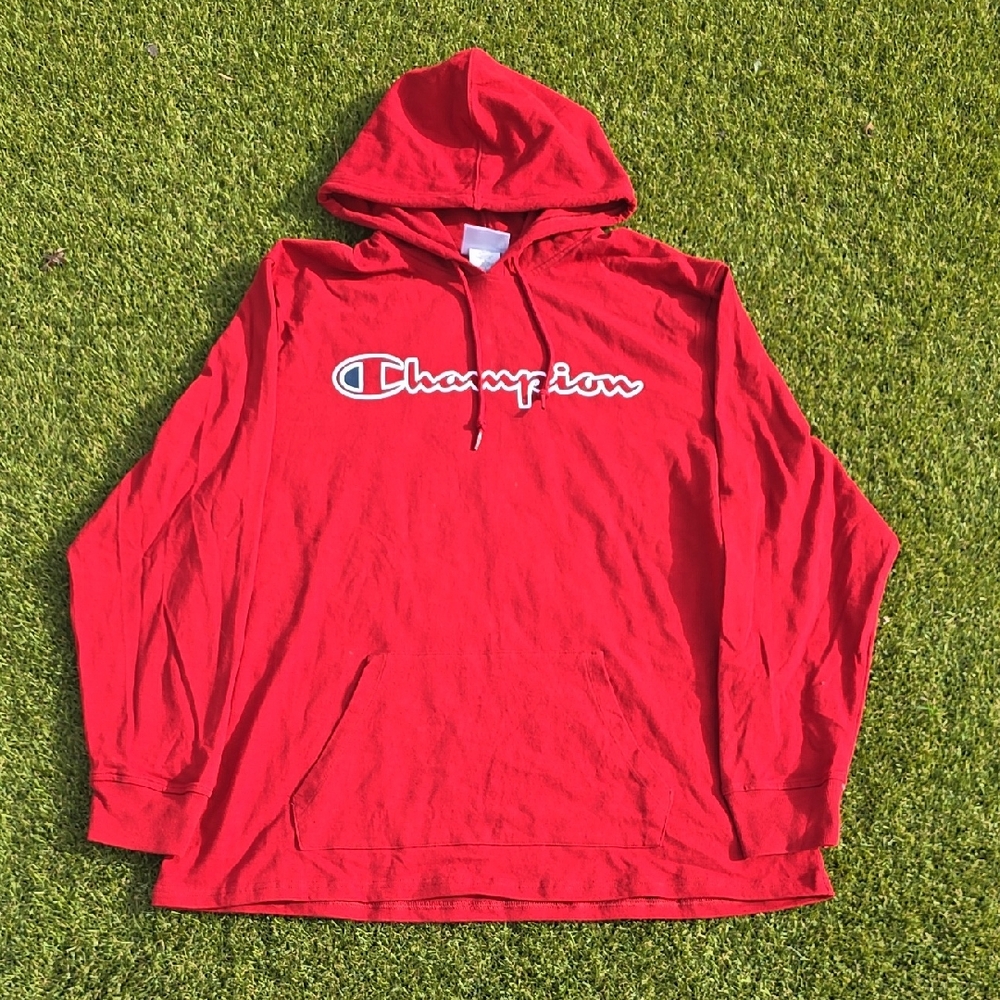 Red Champion Hoodie